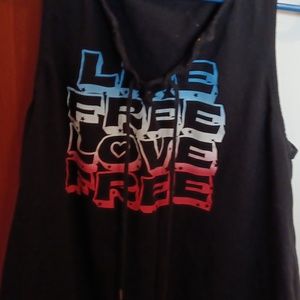 Torrid size 2 tank top with draw string tie up